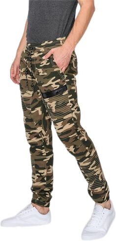 Men's LEFTOUT Moto Joggers Black Camo LRG in Saudi Arabia