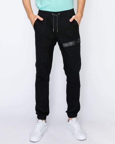 Men's LEFTOUT Moto Joggers Black Camo LRG in Saudi Arabia