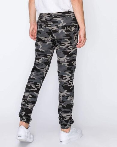 Men's LEFTOUT Moto Joggers Black Camo LRG in Saudi Arabia