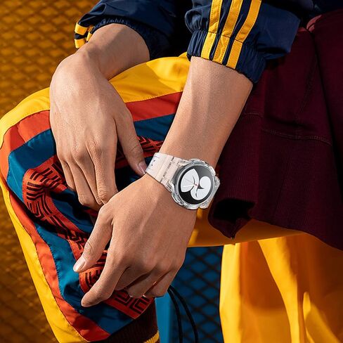 Notocity لـ Galaxy Watch 4 Galaxy Watch 5 Watch 6 40mm نطاقات ، شريط واضح مع حزام بديل للحالة الواقية لـ Galaxy Watch 4/5 in Kuwait