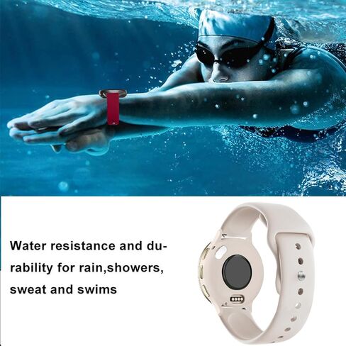 Silicone Watch Bands for Garmin Venu 3S/Vivoactive 4S/Venu 2S/Vivomove 3S, Soft Sport 18mm Waterproof Replacement Wristband Strap for Garmin Forerunner 255s/265S in Kuwait