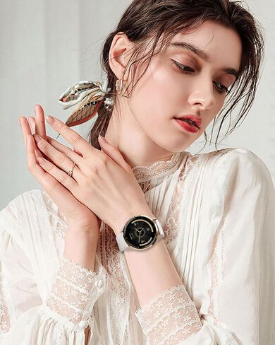 Silicone Watch Bands for Garmin Venu 3S/Vivoactive 4S/Venu 2S/Vivomove 3S, Soft Sport 18mm Waterproof Replacement Wristband Strap for Garmin Forerunner 255s/265S in Kuwait