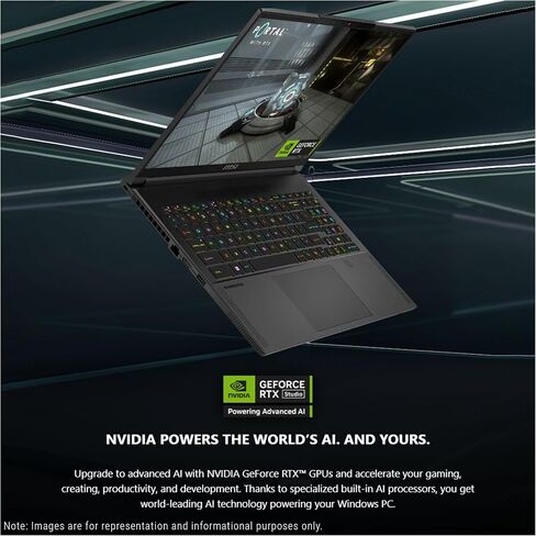 MSI Creator A16 AI+ Gaming Laptop, AMD Ryzen AI 9-365, 32 GB LPDDR5x RAM, 2 TB PCIe SSD, 16" QHD+ (2560x1600) Display, Nvidia G-Force RTX 4060, Per-Key RGB Keyboard, W11 Pro, Lunar Gray in Saudi Arabia