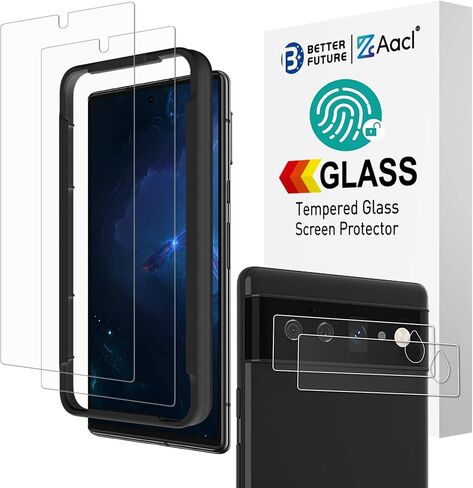 AACL 4-Pack for Google Pixel 10/10 Pro/Pixel 9/9 Pro Screen Protector Movie [Not Glass] [Bubble Free] [Photeprint Accombate] [7H Hybrid] in Kuwait