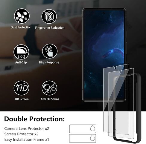 AACL 4-Pack for Google Pixel 10/10 Pro/Pixel 9/9 Pro Screen Protector Movie [Not Glass] [Bubble Free] [Photeprint Accombate] [7H Hybrid] in Kuwait