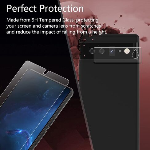 AACL 4-Pack for Google Pixel 10/10 Pro/Pixel 9/9 Pro Screen Protector Movie [Not Glass] [Bubble Free] [Photeprint Accombate] [7H Hybrid] in Kuwait