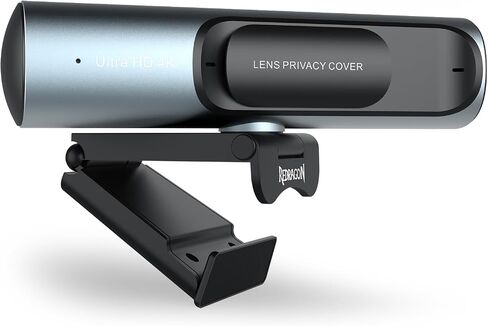 Redragon GW911 4K Webcam for PC, Ultra HD with Dual Noise-Cancelling Mic, PDAF Auto Focus, Auto Light Correction, Plug & Play, Privacy Cover – Works w/Zoom/Teams/Skype/Google Meet in Kuwait