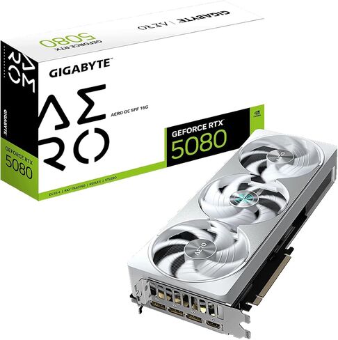GIGABYTE GV-N5080AERO OC-16GD GRAPHIC مع NVIDIA RTX5080 ، 16GB in Saudi Arabia