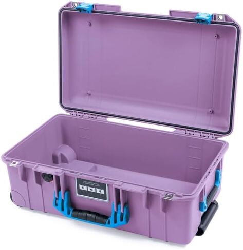 Lilac Pelican 1535 Air case, with Blue Handles and latches. Comes Empty & with Wheels. in Saudi Arabia