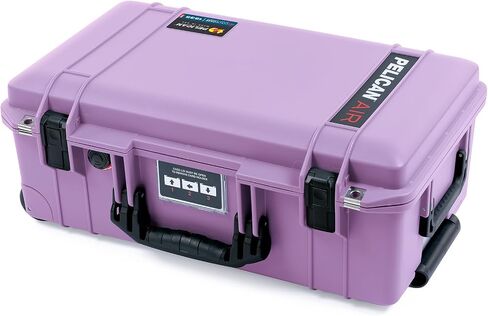 Lilac Pelican 1535 Air case, with Black Handles and latches. Comes Empty & with Wheels. in Saudi Arabia