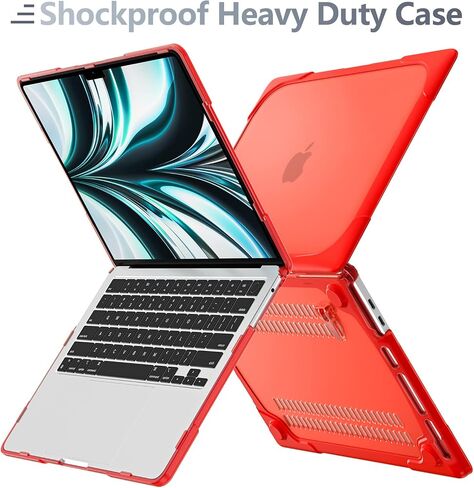 BatiAnda for MacBook Pro 13 Inch Case 2022 2020 الإصدار A2338 M2 M1 A2289 A2251 ، غطاء قذيفة صلبة بلاستيكية شديدة التحمل مع وظيفة مقاومة للصدمات في MacBook Pro New 13 بوصة ، رمادي ، in Saudi Arabia