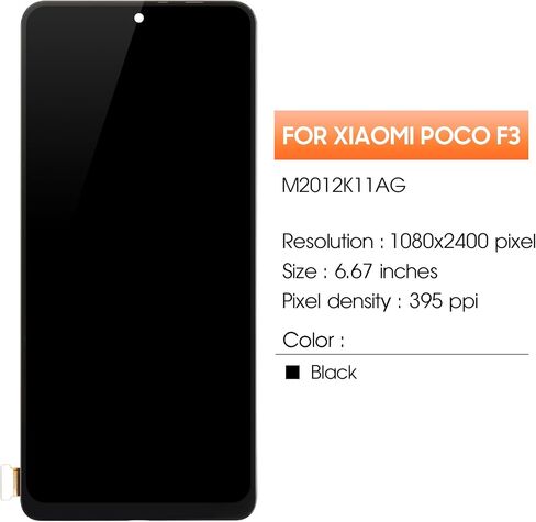 INCELL for Xiaomi Poco F3 Screen Replacement for Xiaomi Poco F3 LCD Display M2012K11AG LCD Digitizer Touch Assembly Repair Part in Saudi Arabia