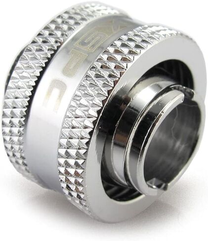 XSPC G1/4" to 7/16" ID, 5/8" OD Compression Fitting V2 for Soft Tubing, Chrome, 8-pack in Saudi Arabia