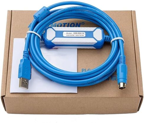 لكابل برمجة USB-H2U/1U PLC H0U H1U H2U سلسلة تنزيل بيانات كبل مطلي بالذهب in Saudi Arabia