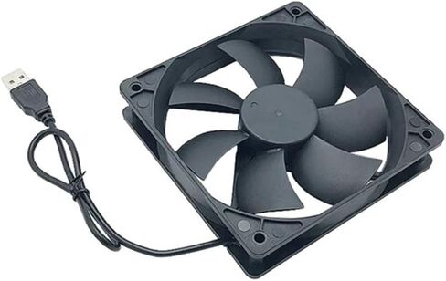 1pc 120mmx120mmx25mm 80mmx80mmx25mm 12volt سائل تحمل مروحة تبريد العادم USB (8 سم _no) in Saudi Arabia