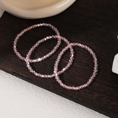 HANGINTHERE Northern Lights Crystals Bracelets for Women Transparent Elastic Crystal Bracelet Elegance and Healing Energy Mother's Day Birthday Anniversary Jewelry Gift for Girls,Women,Mother in Saudi Arabia