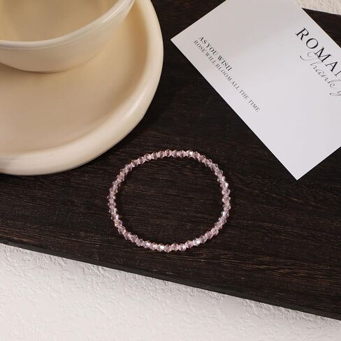 HANGINTHERE Northern Lights Crystals Bracelets for Women Transparent Elastic Crystal Bracelet Elegance and Healing Energy Mother's Day Birthday Anniversary Jewelry Gift for Girls,Women,Mother in Saudi Arabia