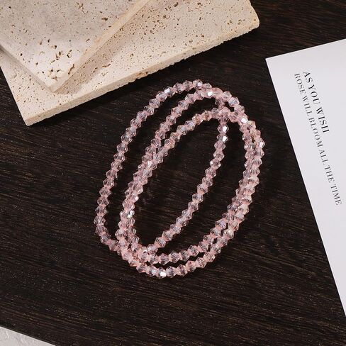 HANGINTHERE Northern Lights Crystals Bracelets for Women Transparent Elastic Crystal Bracelet Elegance and Healing Energy Mother's Day Birthday Anniversary Jewelry Gift for Girls,Women,Mother in Saudi Arabia