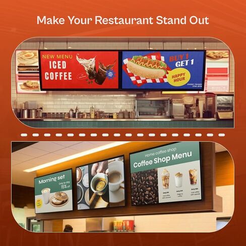 مشغل لافتات رقمية للمطاعم ، والإعداد السهل ، والخطة المجانية المدرجة ، وجدولة القائمة ، ومصمم قماش ، و PowerPoint و AI Enhancer in Kuwait