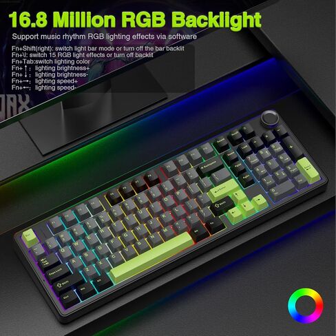 AULA Wireless Keyboard and Mouse Combo, F99 Pro Mechanical Keyboard SC680 Wireless Mouse in Saudi Arabia