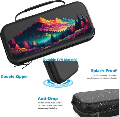حالة الجبال لـ Nintendo Switch Cute Girl Nature Forest Switch Case Case Console Case Protection Case for Nintendo Girls Kids NM4 in Kuwait
