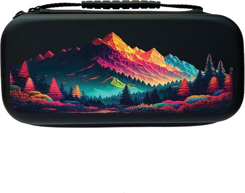 حالة الجبال لـ Nintendo Switch Cute Girl Nature Forest Switch Case Case Console Case Protection Case for Nintendo Girls Kids NM4 in Kuwait