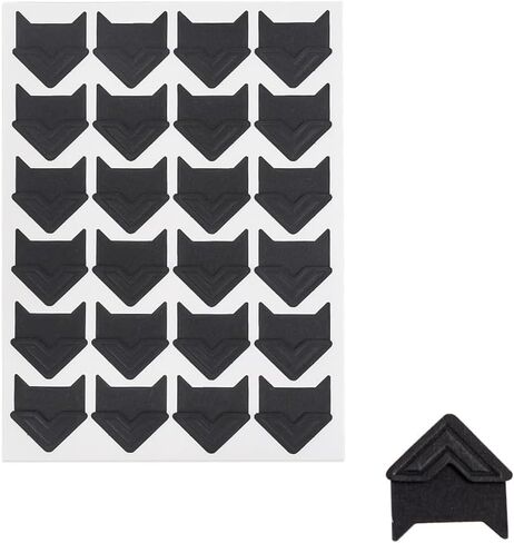 2 Sheets/48 Pcs Photo Corner Stickers, Self-Adhesive Photo Mounting Corners for Scrapbooking Photo Album Diary Craft Paper (White) in Saudi Arabia