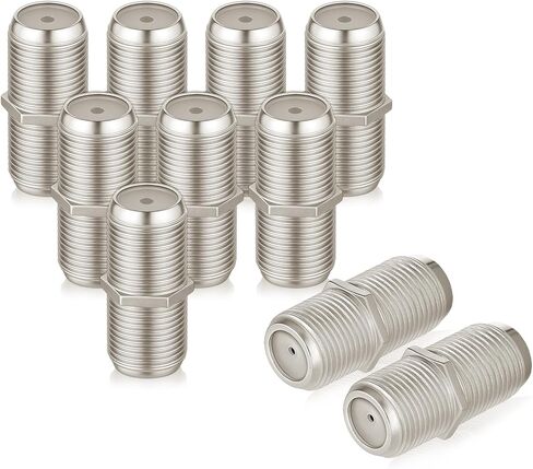 10 PCS f أنثى إلى موصلات برميل أنثى ، موصلات برميل عالية التردد F81 ، الإناث 3 جيجا هرتز إلى الإناث F-type Coxial Extension Adapter Adapter Adapter for TV Husinna in Saudi Arabia
