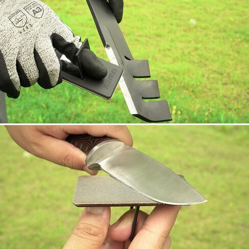 SHARPAL 116N Pocket Diamond Sharpening Card, Coarse(325)/Medium(600)/Fine(1200) Grit, Portable Multi-Tool Kit for Garden Tools, Survival Knives, Files & Blades in Kuwait