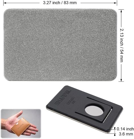 SHARPAL 116N Pocket Diamond Sharpening Card, Coarse(325)/Medium(600)/Fine(1200) Grit, Portable Multi-Tool Kit for Garden Tools, Survival Knives, Files & Blades in Kuwait