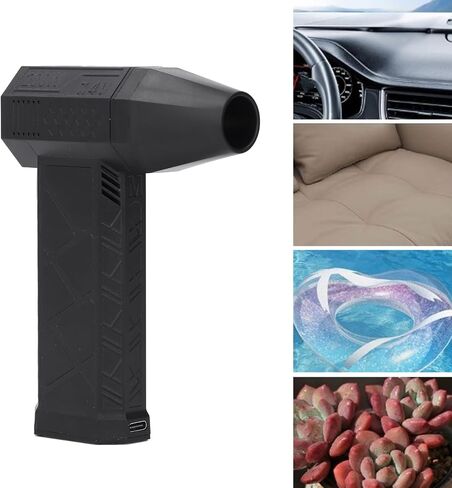 Compressed Air Duster, 130000RPM Cordless Electric Air Duster 3 Gear Adjustable Rechargeable Jet Blower Portable Air Dryer Blower for Computer Car Keyboard Mainframe PC Cleaning in Saudi Arabia