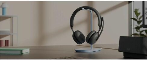 Logitech Zone Wireless 2 سماعة رأس إلغاء الضوضاء مع ANC المختلط ، معتمد لفرق Microsoft على البلوتوث الأصلي والزوج السريع ، المصمم لأجهزة الكمبيوتر المحمولة Intel Evo ، الجرافيت (متجدد) in Kuwait