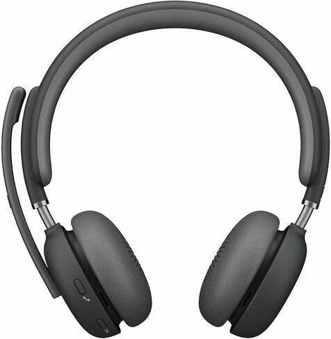 Logitech Zone Wireless 2 سماعة رأس إلغاء الضوضاء مع ANC المختلط ، معتمد لفرق Microsoft على البلوتوث الأصلي والزوج السريع ، المصمم لأجهزة الكمبيوتر المحمولة Intel Evo ، الجرافيت (متجدد) in Kuwait