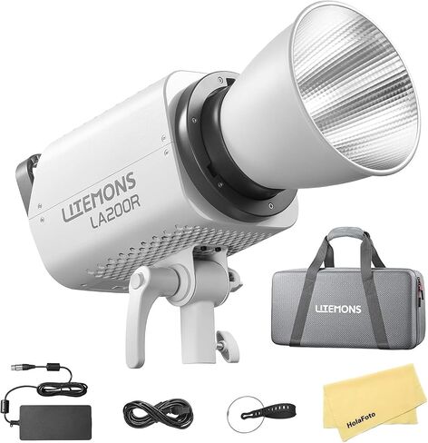 Godox LA200R K1 اللون الكامل RGB LED ضوء الفيديو ، 220W LED Bowens Mount مصباح الضوء المستمر ، 1800-10000K CCT ، 95+ CRI ، 94+ TLCI ، 14 تأثيرات الإضاءة ، مضغوطة وخفيفة الوزن لتسجيل الفيديو ، البث المباشر. in Saudi Arabia