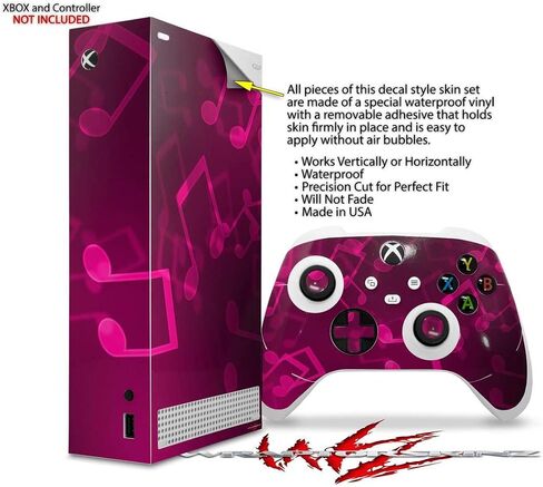 Wraptorskinz Skin Wrap متوافق مع وحدة التحكم في سلسلة Xbox و Controller Music Pink Hot Pink 2020 (Xbox غير متضمن) in Kuwait
