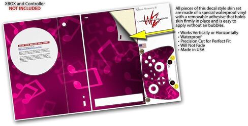 Wraptorskinz Skin Wrap متوافق مع وحدة التحكم في سلسلة Xbox و Controller Music Pink Hot Pink 2020 (Xbox غير متضمن) in Kuwait