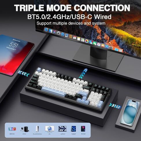 Aula Wireless Keyboard و Mouse Combo ، F99 Mechanical Keyboard SC900 Pro Wireless Mouse in Saudi Arabia