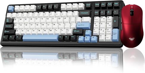 Aula Wireless Keyboard و Mouse Combo ، F99 Mechanical Keyboard SC900 Pro Wireless Mouse in Saudi Arabia