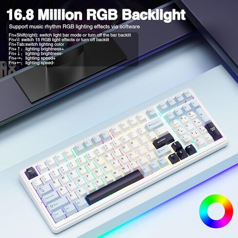 AULA Wireless Keyboard and Mouse Combo, F99 Mechanical Keyboard SC900 Pro Wireless Mouse in Saudi Arabia