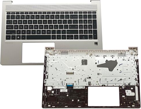 Replacement Upper Case Palmrest for HP Probook 450 G8 455 G8 15.6'' Series Laptop Top Cover with Keyboard Assembly M21740-001 M21742-001 Silver (Backlit Keyboard) in Saudi Arabia