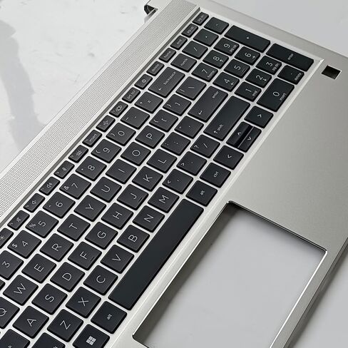 Replacement Upper Case Palmrest for HP Probook 450 G8 455 G8 15.6'' Series Laptop Top Cover with Keyboard Assembly M21740-001 M21742-001 Silver (Backlit Keyboard) in Saudi Arabia