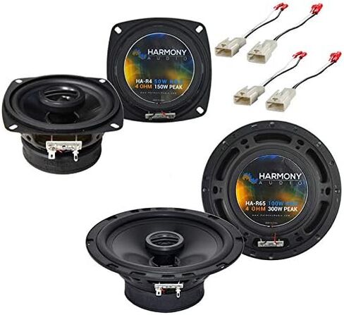 Harmony Audio Compatible with 1993-1997 Toyota Corolla HA-R4 HA-R65 New Factory Speaker Replacement Upgrade Package Speakers & Grills with HA-728104 Replacement Speaker Harness in Saudi Arabia