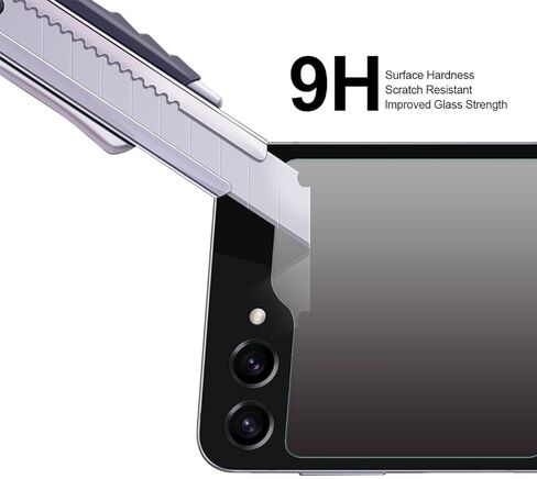 Supershieldz (2 Pack) Designed for Samsung Galaxy Z Flip 7 FE/Z Flip 6 Screen Protector (2 Tempered Glass Front Screen and 2 TPU Main Screen) Anti Scratch, Bubble Free in Saudi Arabia