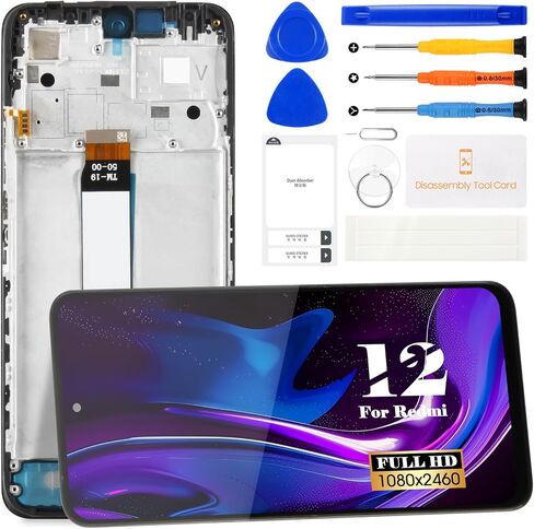 بالنسبة إلى Xiaomi Redmi 12 5G ، استبدال شاشة LCD لـ Xiaomi Redmi 12 5G 23076RN4BI ، 23076RN8DY DISPACT TOUCH DISTRICE REAPBELITY REAPBLY REAPBLY مجموعات (أسود ، مع إطار) in Saudi Arabia