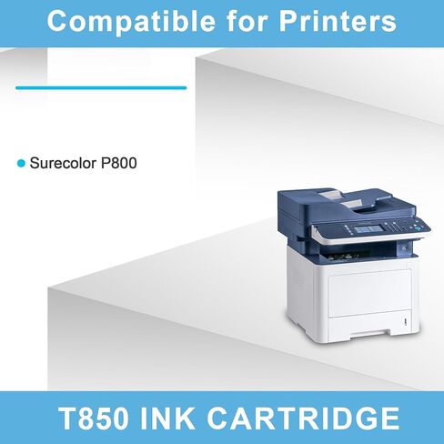إعادة تصنيع T850 حبر خرطوشة 9-pack T8501 T8502 T8503 T8504 T8505 T8506 T8507 T8508 T8509 مجموعة حبر متوافقة مع Surecolor P800 SC-P800 حبر الطابعات ، عالية الكاباتيك مع الرقائق in Saudi Arabia