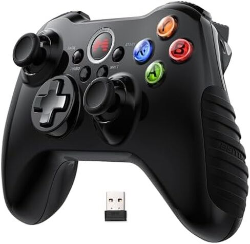 Beitong Asura 2 PC Gaming Controller - e -sports joystick ، ​​الاهتزاز المزدوج ، التوربو ، gamepad الزناد الخطي للنافذة 7/8/10/11 Android TV [أسود] in Kuwait