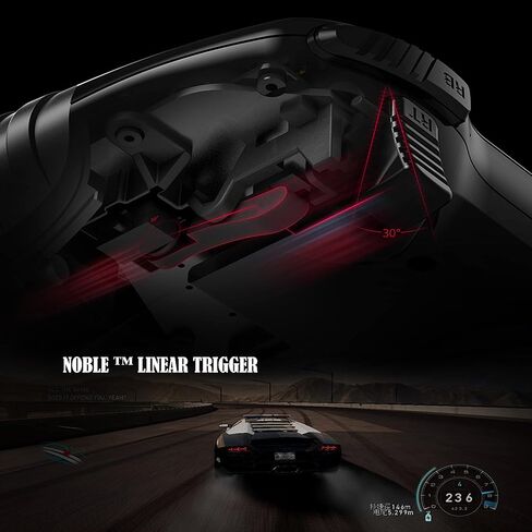 Beitong Asura 2 PC Gaming Controller - e -sports joystick ، ​​الاهتزاز المزدوج ، التوربو ، gamepad الزناد الخطي للنافذة 7/8/10/11 Android TV [أسود] in Kuwait