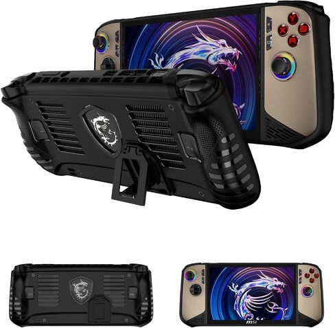NOUKAJU Case for MSI Claw 8 AI+ A2VM, Game Console Silicone Protective Case,Anti-Drop, Anti-Scratch,Shockproof,Protective Cover for MSI Claw 8 AI+ A2VM Gaming Console(Black) in Saudi Arabia