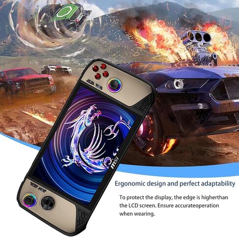 NOUKAJU Case for MSI Claw 8 AI+ A2VM, Game Console Silicone Protective Case,Anti-Drop, Anti-Scratch,Shockproof,Protective Cover for MSI Claw 8 AI+ A2VM Gaming Console(Black) in Saudi Arabia