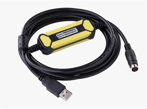 for USBACAB230 PLC Programming Cable EX ES EH etc DVP Full Series Download Cable Data Cable Black Economy in Saudi Arabia